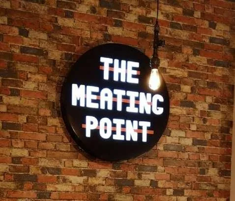 Neón The Meating Point fabricado por Digital Gold