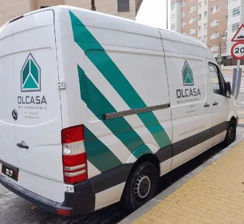 Rotulación de furgoneta de Olcasa realizada por Digital Gold